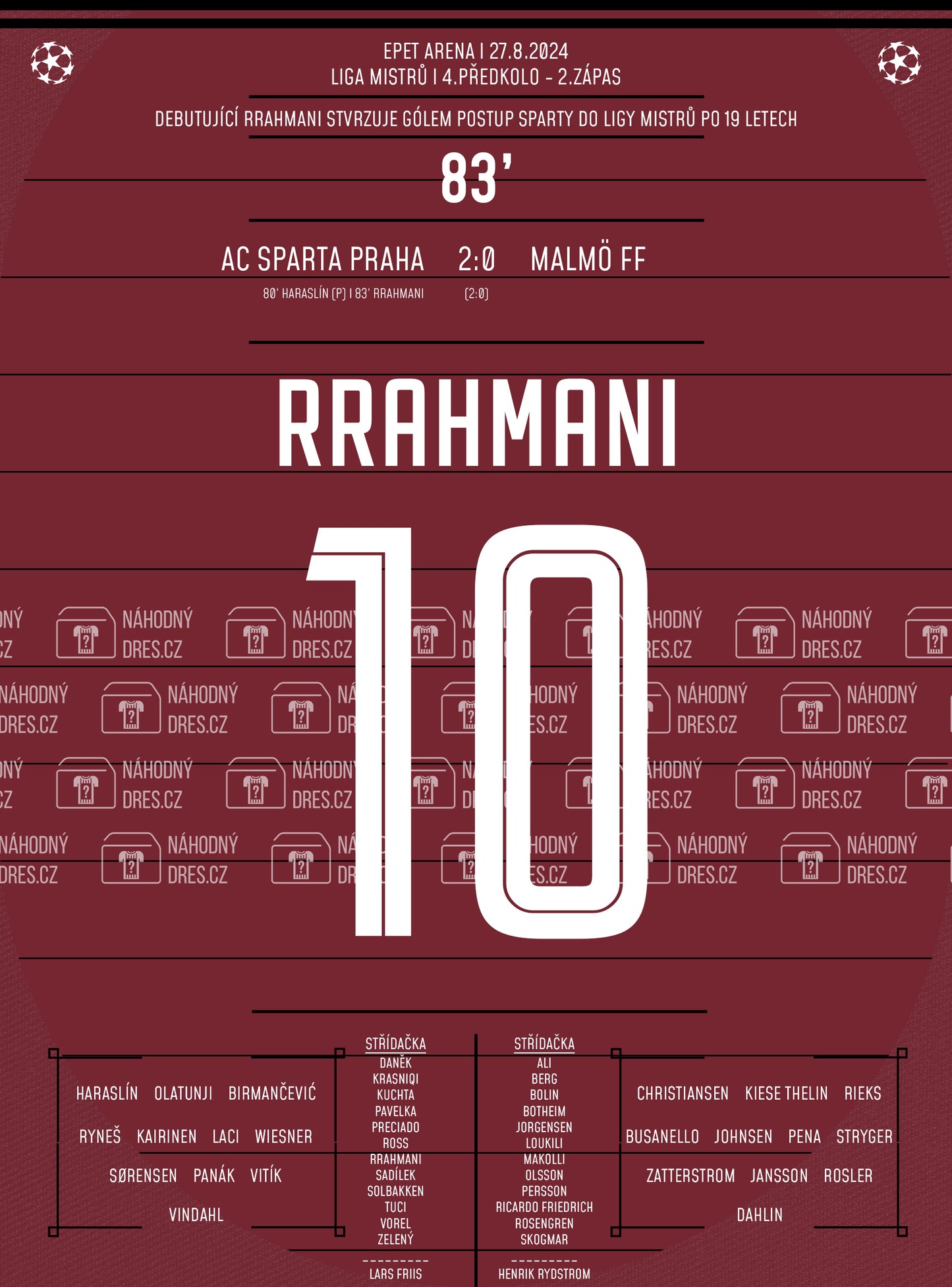 Sparta zpět v Lize Mistrů po 19 letech