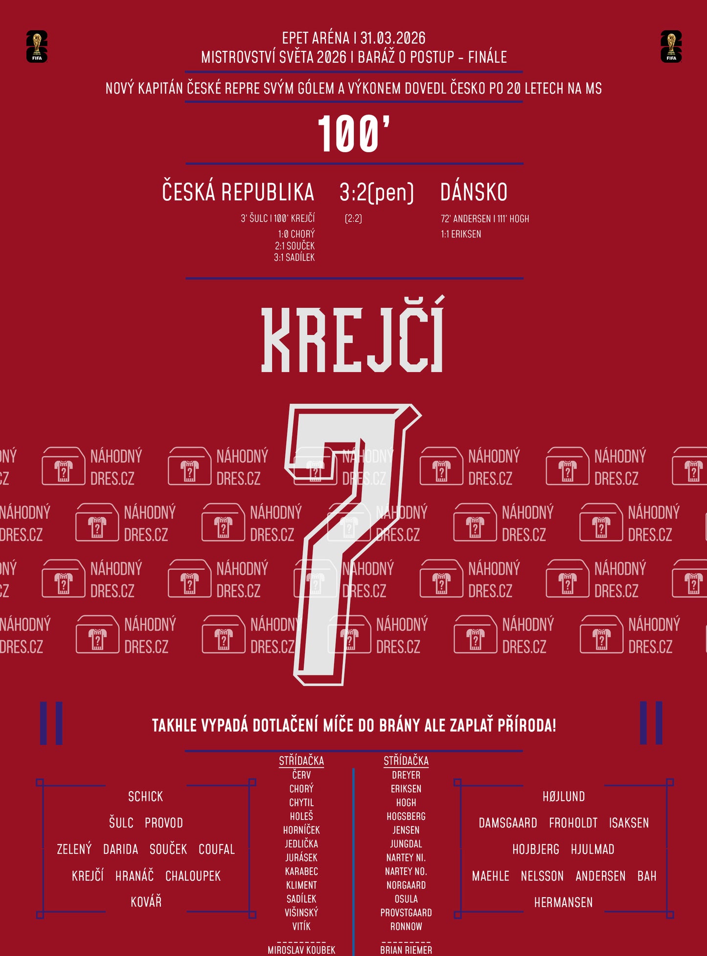 Ladislav Krejčí jako nový kapitán svým gólem přispěl k postup Česka na MS!