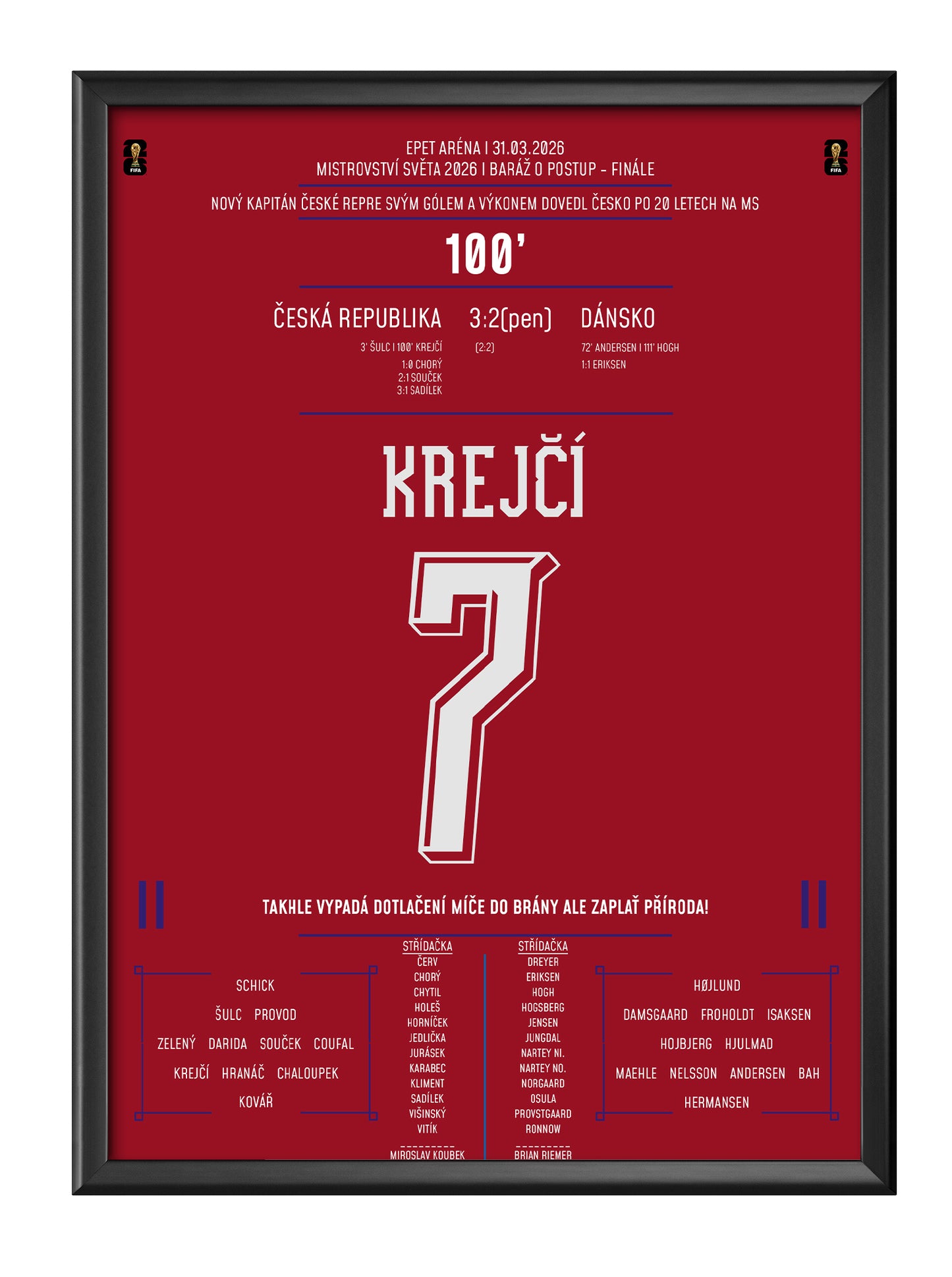 Ladislav Krejčí jako nový kapitán svým gólem přispěl k postup Česka na MS!