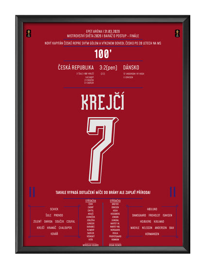 Ladislav Krejčí jako nový kapitán svým gólem přispěl k postup Česka na MS!